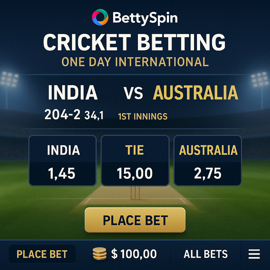 BettySpin - Cricket Betting - Live Sports